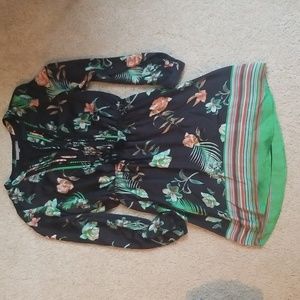 EUC Daniel Rainn dress, Size S. Pinks, Greens, Blues and Black.